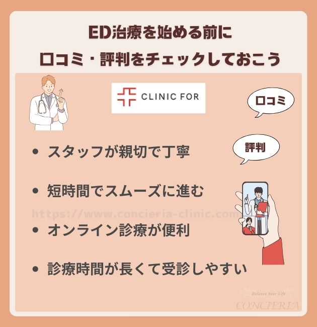 ED治療を始める前に口コミ・評判をチェックしておこう